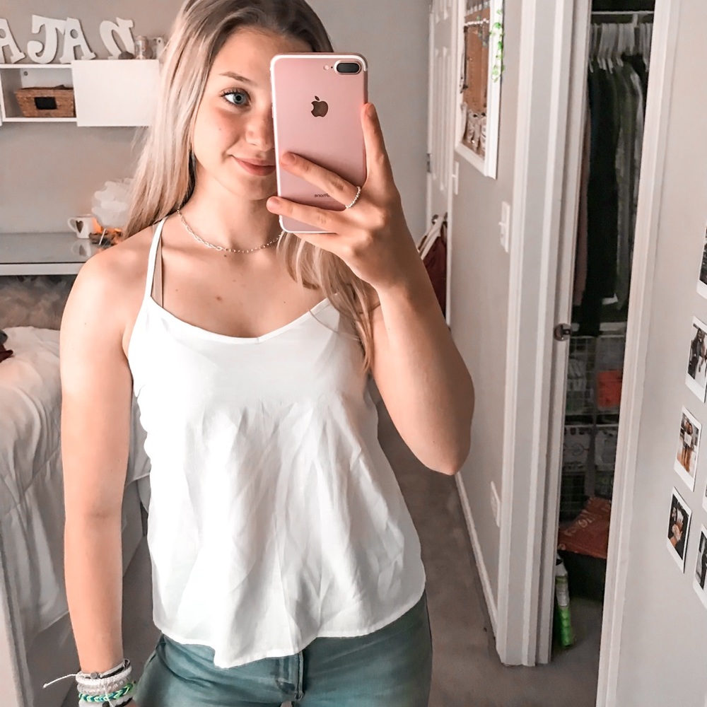 Hollister White Tank